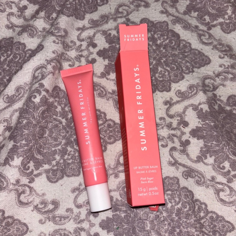 summer fridays pink sugar lip butter balm